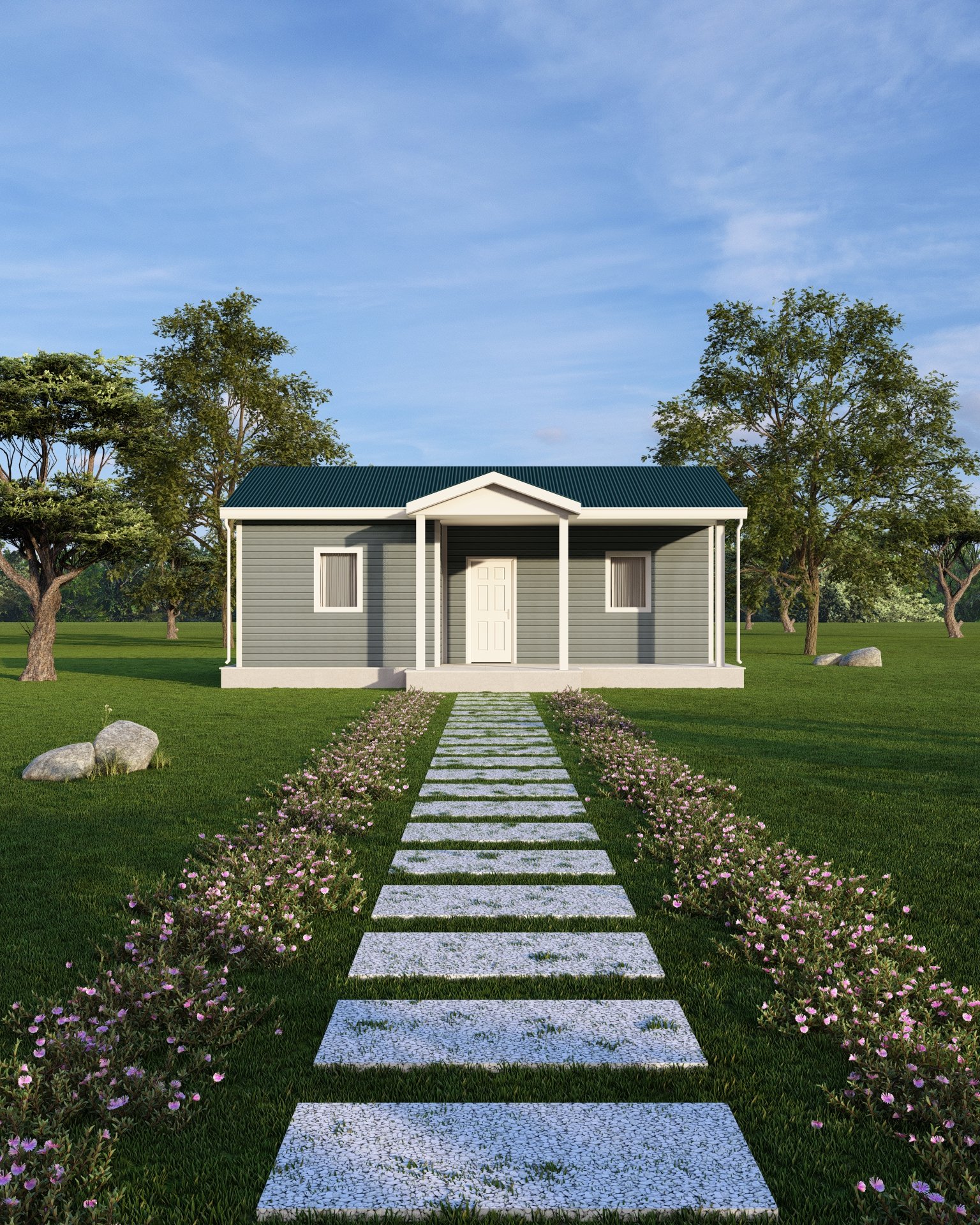 PM-1062 Tek Kat Prefabrik Ev Modeli