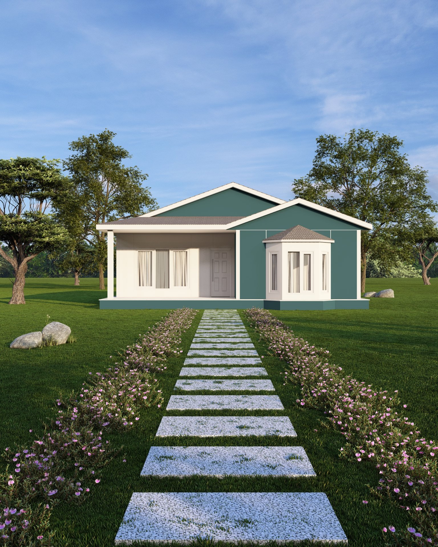 PM-1085 Tek Kat Prefabrik Ev Modeli