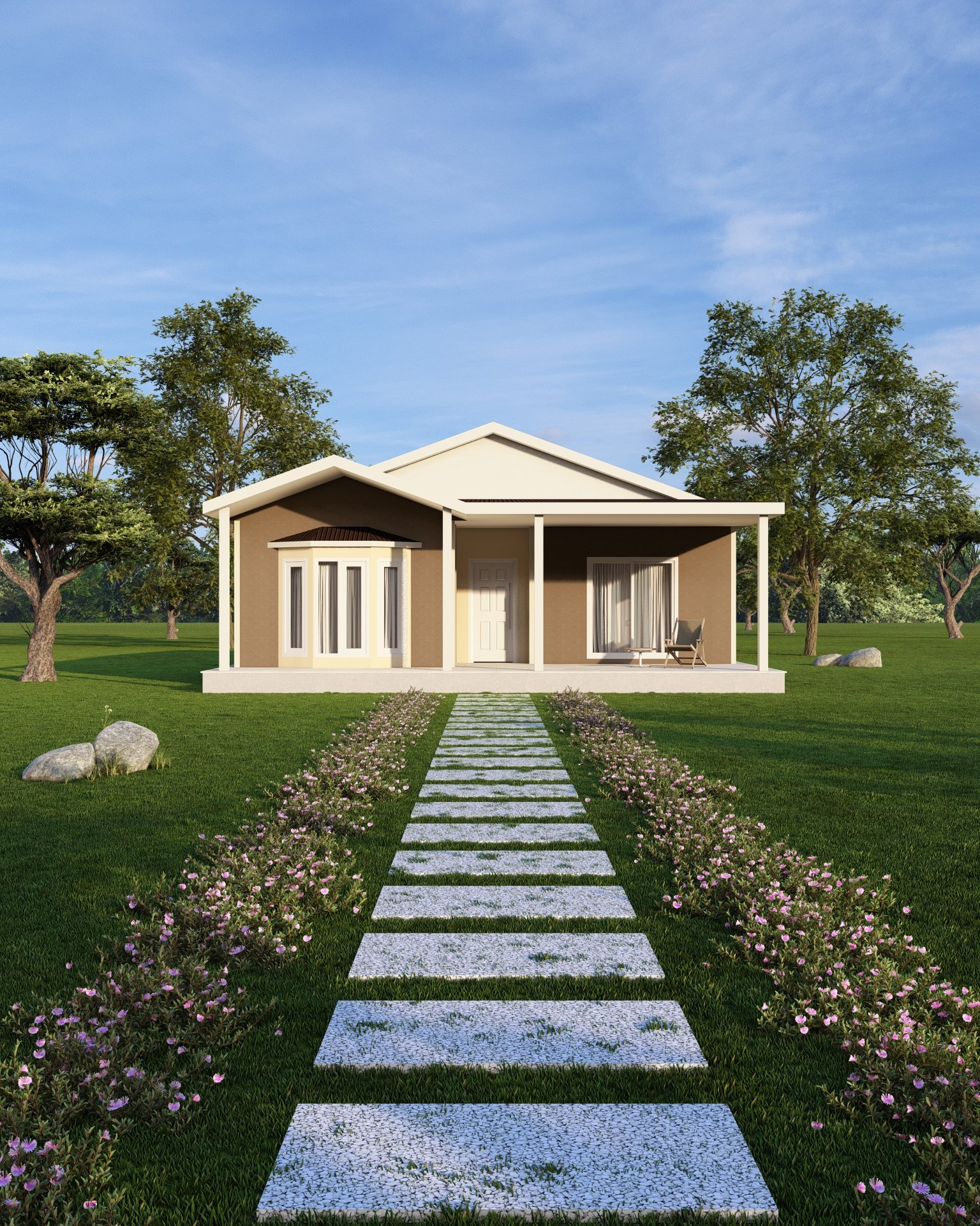 PM-1100 Tek Kat Prefabrik Ev Modeli